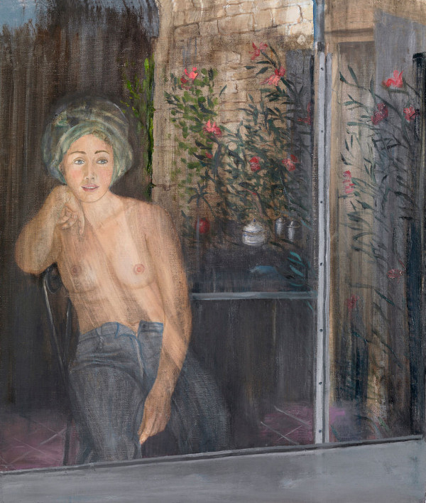 La fille au turban, huile sur toile, 72,5 x 73 cm